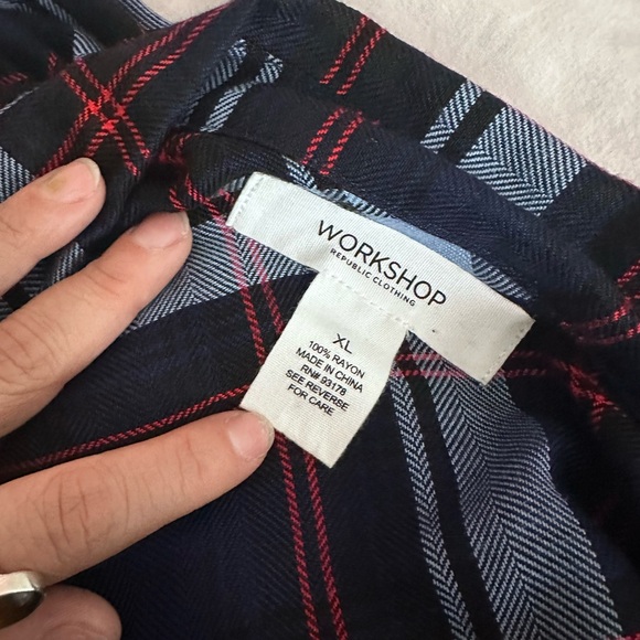 XL DARK BLUE FLANNEL - Picture 6 of 6